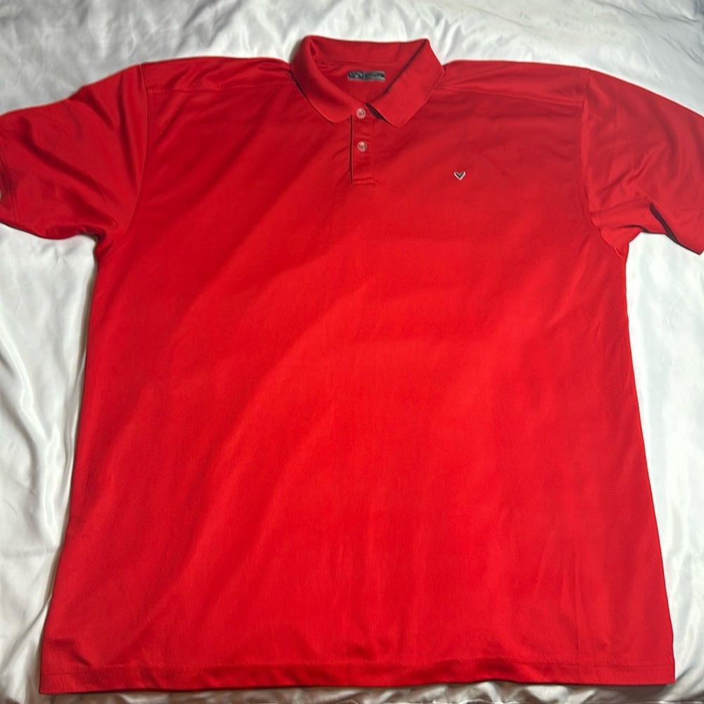 Callaway Golf Shirt 3XLT red Good shape